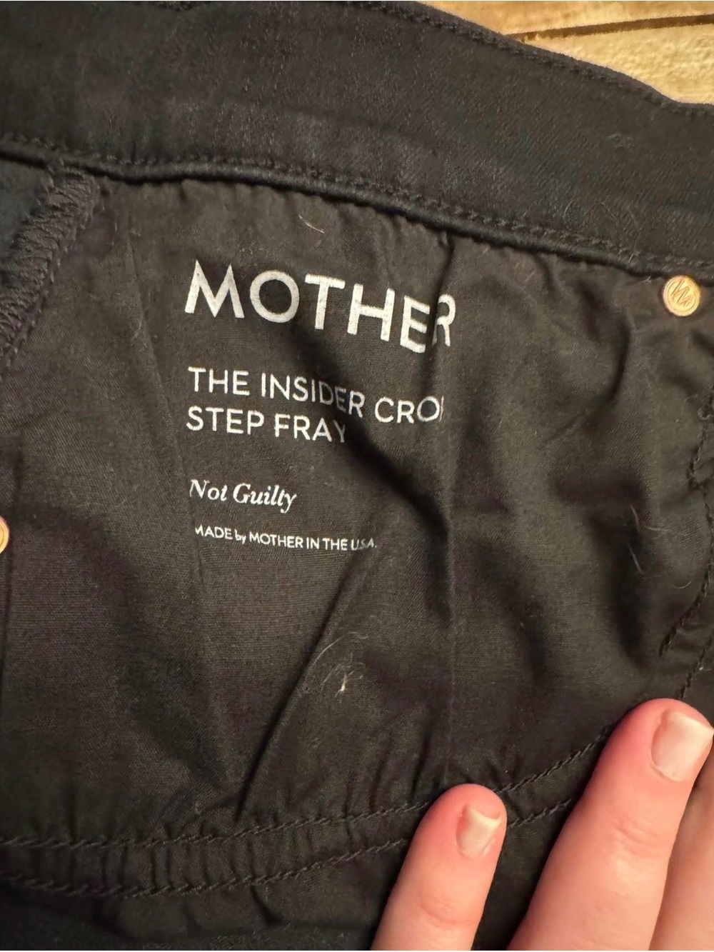 Mother Denim - NWOT - The Insider Crop Step Fray - Not Guilty - 33 - Picture 7 of 8